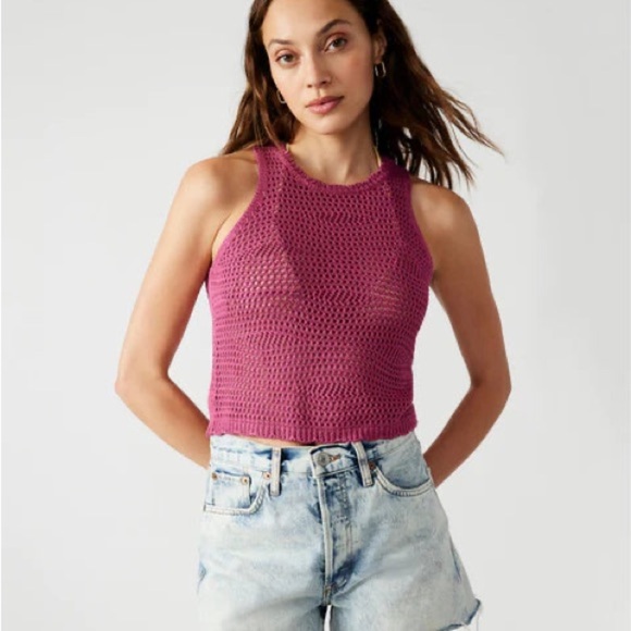 Steve Madden Womens Hannah Sweater misty rose Large - Picture 1 of 5